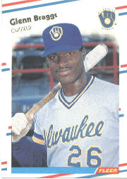1988 Fleer Baseball Cards      157     Glenn Braggs